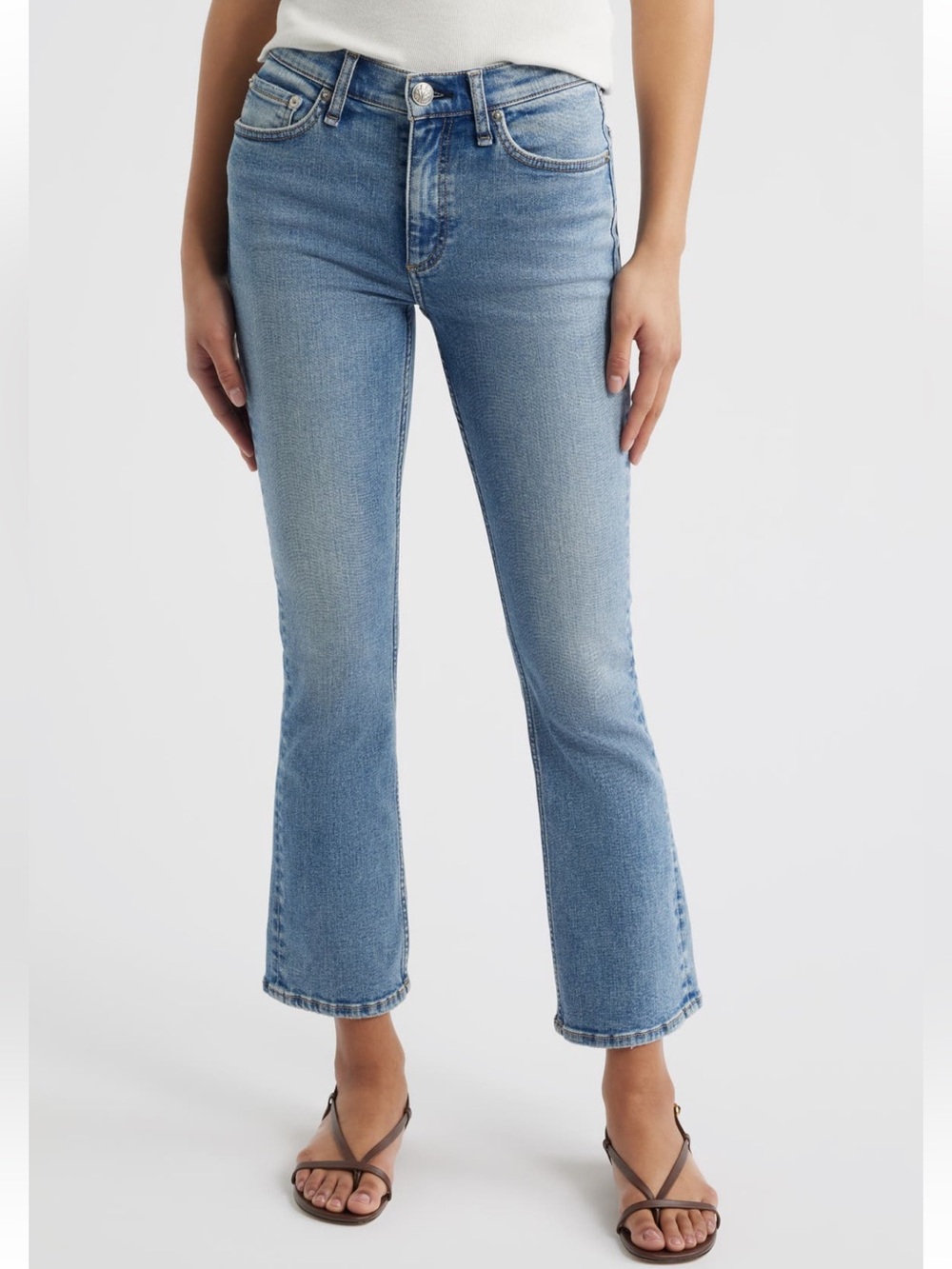 NEW rag & bone Peyton Mid-Rise Ankle Bootcut Jeans